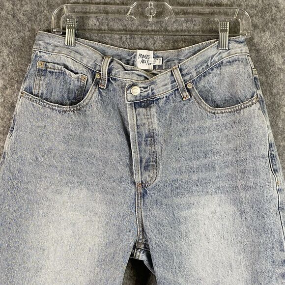 Princess Polly Light Blue High Rise Jeans - Picture 4 of 15